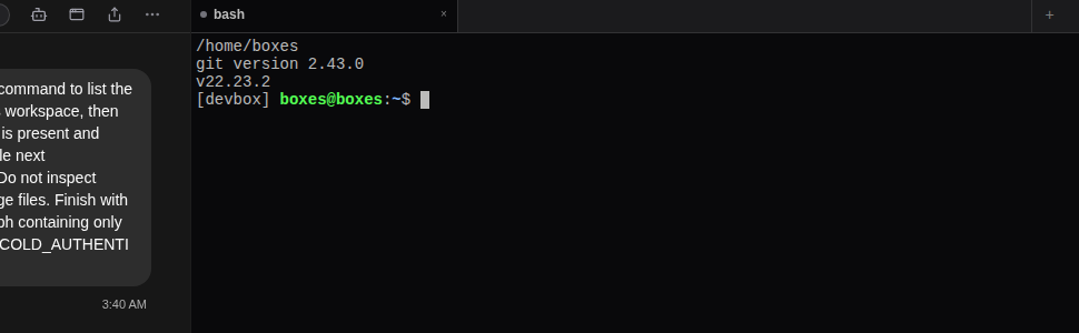 Run shell commands in Terminal and use the tabs to keep sessions separate.