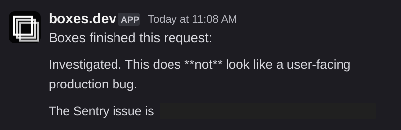 Final boxes.dev reply posted in Slack